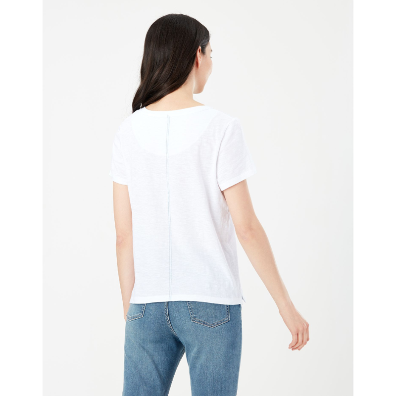 Joules Carley Solid Classic Crew T-Shirt - Bright White-2